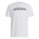 Camiseta Masculina adidas Manga Curta Logo Linear PRETO/BRANCO