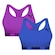 Kit Top Puma Nadador Sem Costura - Feminino - 2 Unidades AZUL/ROXO CLA