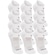 Kit de Meias Cano Curto Lupo Dry Tech Performance - 12 Pares - Adulto BRANCO