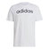 Camiseta Adidas Logo Linear Masculina IC9276 BRANCO/PRETO