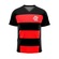 Camiseta Braziline Flamengo Scope Infantil Vermelho/Preto