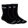 Kit de Meias Cano Longo Oakley Essential Crew Sock com 3 Pares - Adulto PRETO