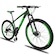Bicicleta Aro 29 KSW XLT MTB Aluminio - Freio a Disco - Câmbios Shimano - 24V - Adulto PRETO/VERDE
