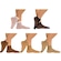 Kit Meias Soquete Selene Fio 15 com 5 Pares - Feminina BRANCO/PRETO