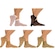 Kit Meias Soquete Selene Fio 15 com 5 Pares - Feminina PRETO/MARROM