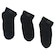 Kit Meias Cano Baixo adidas - 3 Pares - Unissex PRETO
