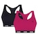 Kit Top Fitness Puma Nadador com Bojo - Feminino - 2 unidades ROSA ESC/PRETO
