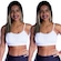 Kit Top Fitness Belmento Alcinha com Bojo Fitness Academia Esporte Lazer - 2 Unidades - Feminino BRANCO