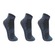 Kit Meia Sapatilha Pilates Lupo Antiderrapante - 3 Pares AZUL
