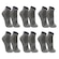 Kit Meia Sapatilha Pilates Lupo Antiderrapante - 6 Pares CHUMBO