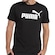 Camiseta Puma Ess Small Logo Tee - Masculina PRETO/BRANCO