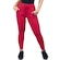 Calça de Moletom MVB Modas Cintura Alta Ribana - Feminina VERMELHO