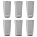 Kit de Copos Térmico Coleman Inox com Tampa - 600ml - 6 Unds CINZA