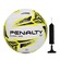 Kit Penalty: Bola de Futsal RX 200 XXIII + Bomba de Ar BRANCO/AMARELO
