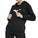 Blusão Feminino Mizuno com Capuz Big Logo PRETO
