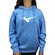 Blusão Feminino Mizuno com Capuz Big Logo AZUL/BRANCO