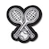 Jibbitz Crocs Raquete de Tennis Patch BRANCO
