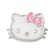 Jibbitz Crocs Hello Kitty Glitter Cat BRANCO