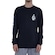 Camiseta Volcom Manga Longa Chromes - Masculina PRETO