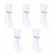 Kit Meiões Puma Liga Core com 5 Pares - Adulto BRANCO