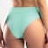 Calcinha Alta She Microfibra Canelada sem Costura - Feminina VERDE CLA/VERDE ESC