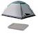 Kit Barraca de Camping 4 Pessoas Aruba Coleman + Colchão Inflável CINZA