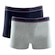 Kit Cuecas Boxer Hang Loose Cotton Cós Elástico - 2 unidades - Adulto AZUL ESC/AZUL