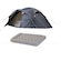 Kit Barraca de Camping 4 Pessoas Atacama Coleman + Colchão Inflável CINZA