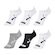Kit de Meias Sapatilha Puma Esportiva - 6 Pares - Masculina BRANCO/CINZA