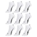 Kit de Meias Sapatilha Puma Esportiva - 9 Pares - Masculina BRANCO/PRETO