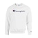 Blusão de Moletom Champion Felpado Gola Careca Fleece Script - Masculino BRANCO