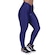 Calça Legging Orbis Fitness Detalhe Detalhe Cadarço Cós Poliamida Brilho Acetinado - Feminina AZUL ESC/AZUL
