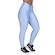 Calça Legging Orbis Fitness Detalhe Detalhe Cadarço Cós Poliamida Brilho Acetinado - Feminina AZUL CLARO