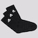 Kit Meia Cano Alto adidas - 3 Pares - Adulto PRETO