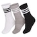 Kit de Meia adidas Adulto Cano Alto 3 Listras - 3 Pares NAO SE APLICA