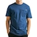Camiseta Volcom Long Fit Solid Pocket - Masculina AZUL