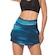 Short Saia Tapa Bumbum MVB Modas Estampado - Feminino AZUL/BRANCO