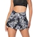 Short Saia Tapa Bumbum MVB Modas Estampado - Feminino AZUL/PRETO