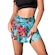 Short Saia Tapa Bumbum MVB Modas Estampado - Feminino AZUL/VERDE