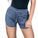 Shorts MVB Modas Cintura Alta Jogger Ribana - Feminino CINZA