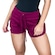 Shorts MVB Modas Cintura Alta Jogger Ribana - Feminino VINHO