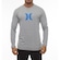 Camiseta Manga Longa Hurley Icon - Masculina CINZA