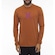Camiseta Manga Longa Hurley Icon Ocre - Masculina MARROM