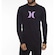 Camiseta Manga Longa Hurley Icon - Masculina PRETO