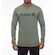 Camiseta Manga Longa Hurley O&O Solid - Masculina VERDE ESCURO