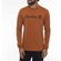 Camiseta Manga Longa Hurley O&O Solid - Masculina MARROM