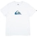 Camiseta Quiksilver Comp Logo Plus Size - Masculina BRANCO