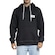 Blusão de Moletom com Capuz Quiksilver Fechado The Original - Masculino PRETO/BRANCO