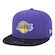 Boné Aba Reta New Era Los Angeles Lakers 5950 Core - Strapback - Adulto ROXO
