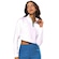 Blusão Alto Giro Cropped High - Feminino Off White